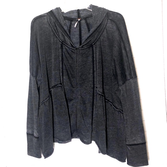 Free People Tops - Free people top with hoodie size small